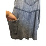 ee:some  Denim Overall Romper Size S Blue Chambray Shortalls Photo 6