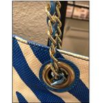 Kate Landry  Blue/White Zebra Print Tote Photo 2