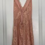 Lovers + Friends Pink Saba Lace Crochet Mini Lace Dress Size Small Photo 5