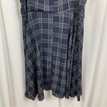 Unique Vintage Blue Plaid Tie Front 1940’s Swing Midi Dress Sz.5x/26 Photo 8