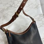 Dooney & Bourke Vtg Large Hobo Black Leather Bag shoulder Purse Photo 10