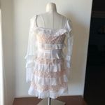 Forever 21 dress cottage core boho hippie cream tiered NWT Photo 3