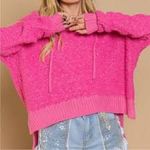 POL Women’s Popcorn Knit Hi-Low Hooded Sweater Photo 2