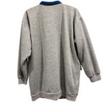 90s Vintage grannycore reversible sweatshirt jacket, gray and blue, Size XL Photo 4