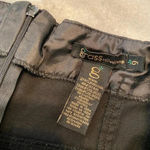 Grass Collection  Black Cotton Stretch Mini Pencil Skirt Back Slit Zip Size 9 Photo 5