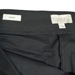 Loft Straight Leg Dress Pants Black Women’s Size 8 Side Zip Work Career Photo 4