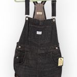 Levi's Levi’s Black Denim Short Overalls – Size Medium - NWT Photo 0