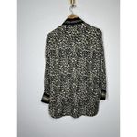 Equipment  Bradner Tunic Shirt XS Leopard Print Long Sleeve Top Photo 4
