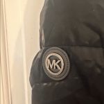 Michael by Michael Kors Faux Sherling Shine Puffer Coat size S EUC‎ Black Photo 4