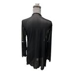 Black Sheer Coverup Long Sleeve Size S Photo 1