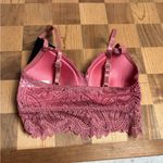 Frederick's of Hollywood NWT  Finley Lace Scalloped Bralette Pink Size Small Photo 1
