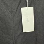 Vince Women's Wide Leg Flat Front Ankle Pants Black Size 8 Casual Side Zip Photo 6