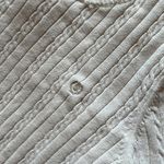 IZOD  CLASSIC WHITE CABLE KNIT SWEATER HIGH NECK TENNIS PREPPY Photo 3