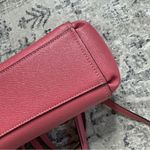 Coach  Mini Brooke Carryall Satchel Pink Glitter Crossgrain Leather Gold Photo 7