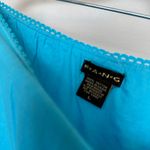 Y2K Vintage Light Blue Tiered Knee Length Skirt - Size L Photo 2