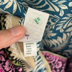 Loft NWT  Palm Collared Tie Waist Mini Dress in Grotto Teal - Size 4 Photo 7