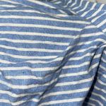 Rise of Dawn Blue Pinstripe Tassel Crop Zip Back Large Blue Photo 14