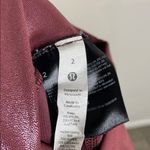 Lululemon | Wunder Train High Rise Leggings in Matte Foil Red Merlot Size 2 Photo 6