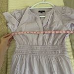 Quince 100% Organic Cotton Poplin Tiered Lilac Dress XS stretch Purple Photo 15