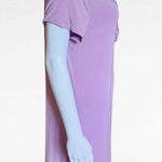 Polo Niotto Lavender Ruffle Detail  Midi Dress Size Large Photo 1
