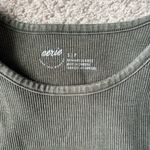 Aerie  Olive Green Ribbed Tank Top Photo 1