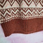 American Eagle  OUTFITTERS FAIR ISLE MOCK NECK CROPPED LENGTH SWEATER S Photo 9