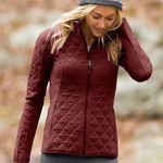 Athleta  Upside Quilted Jacket in Chianti Photo 0
