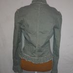 Dollhouse  M Drab Pea Green Ruffle Waist Jacket Photo 3