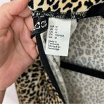 H&M Leopard Print Long Sleeve Velvety Bodysuit M Photo 2
