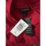 Torrid NWT Red At The Knee Jersey Lace Sleeve Mock Neck Skater Dress Size 1X Photo 8