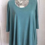 Cherish  3/4 sleeve tunic  with lace up back Size large Photo 0