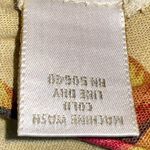 EXPRESS VTG Women's Beige/Red Floral High Rise Straight Leg Linen Blend Pants Photo 5