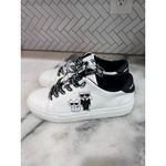 Karl Lagerfeld Paris Caraby Women’s 6.5 Sneakers White Black KL456609 Photo 2