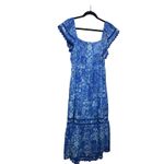 Olivia James Brooke Dress in Native Dusk Sz. M Blue Size M Photo 2