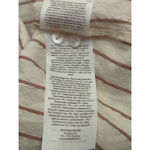 VERO MODA Top Woman's Medium Tan Brown Metallic Striped Peplum Singlet Woven Photo 11