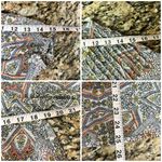 None Vintage Y2k Retro Sheer Paisley Pintuck Peasant Blouse Tunic Beqch Boho Hippie M Photo 6