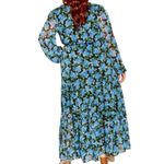 City Chic Blue Bunch Floral Long Sleeve Maxi Dress Size 22 New w/ Tag MSRP $139 Photo 4