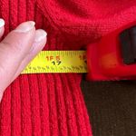 Erika  Red Long Sleeves Turtleneck Zip Up Front Sweater SZ M Photo 9