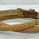 The Great New York Belt Co Brown Vintage Barrel Braided Leather Belt Size Small Photo 1