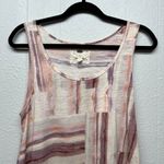 cupio Artsy Painter Ruffle Tank Top Womens Medium Preppy Minimalist Beachy Flowy Photo 2