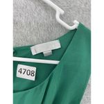 Toska  Women's Sleeveless Blouse Side cutout Solid Green Size Medium Photo 5