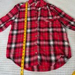 Victoria's Secret  Flannel Pajama Set Womens Medium Red Pink Plaid Shirt Pants Photo 8