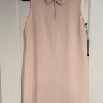 Karl Lagerfeld  Women's Pink Sheath Dress Peter Pan Collar Faux Pearls US 10 NWT Photo 0
