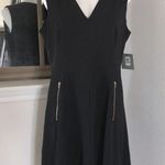 Andrew Marc Dress Black Seamed Sleeveless Fit & Flare Career Size 14 New w/Tag Photo 2