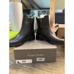Franco Sarto Gabi Black Leather Ankle Boots Block Heel Chelsea Style Size 6 Photo 6