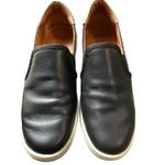 UGG  Black Leather Slip-On Sneakers Size 6.5 Photo 0