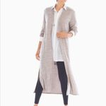 Soma  Long Heather LS Duster Sz. M  Side Splits Midi Length Lightweight Layering Photo 2