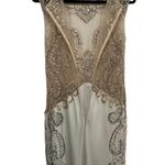 Cinderella  Women's Cream Jewel Embellished Embroidery Maxi Dress Size 14 Photo 6