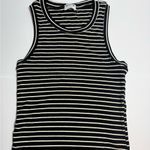 LNA Clothing Jones Rib Tank Striped Top XL Black Photo 4