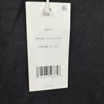 Vince Women's Wide Leg Flat Front Ankle Pants Black Size 8 Casual Side Zip Photo 5